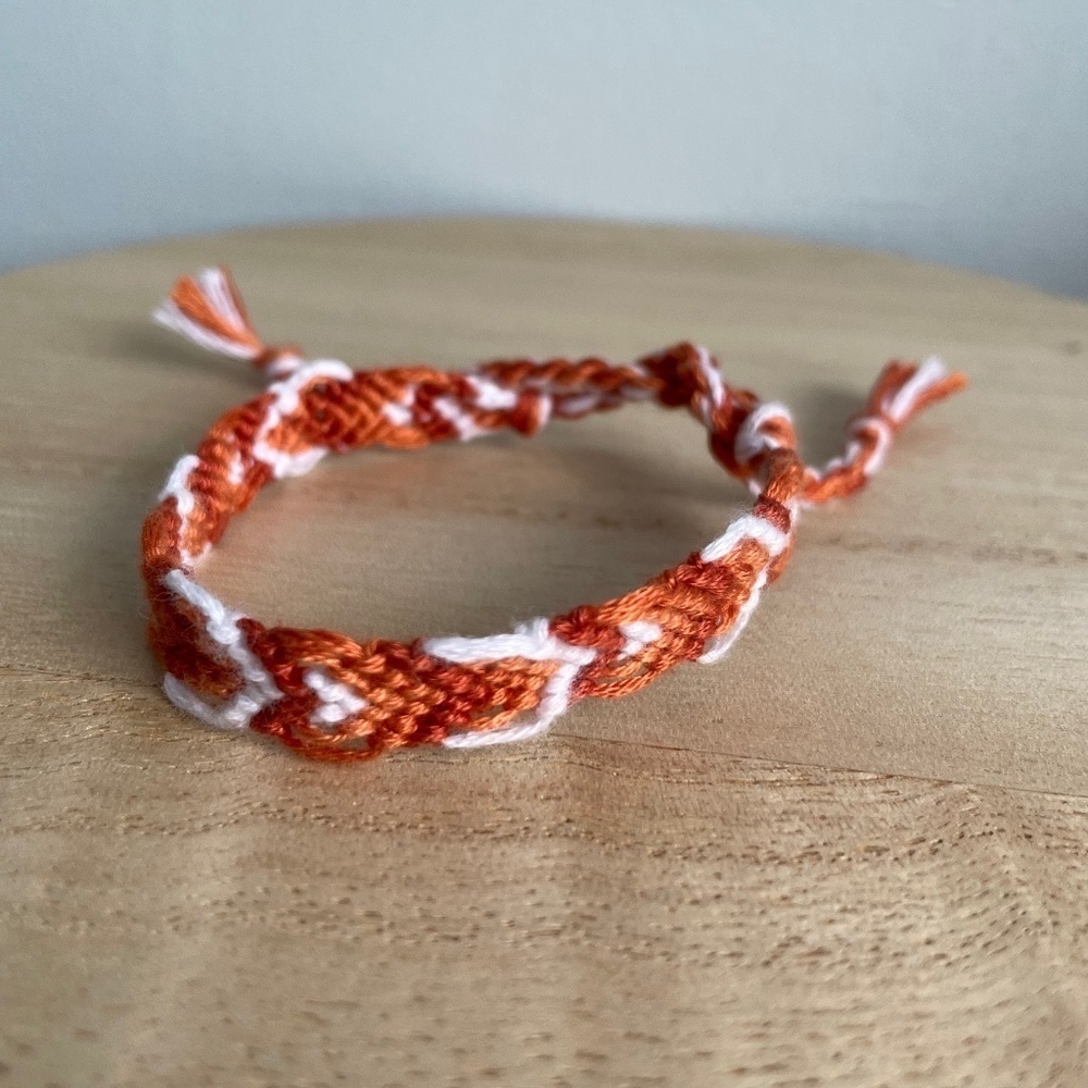 Copper Tone Woven Bracelet